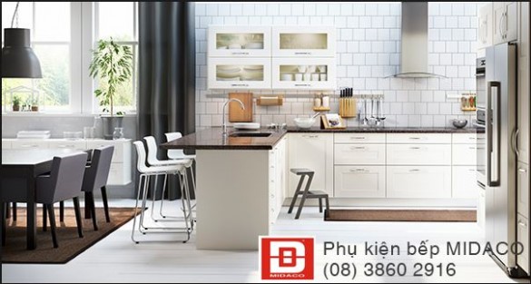 Phụ kiện bếp inox hình thành gian bếp đẹp toàn diện