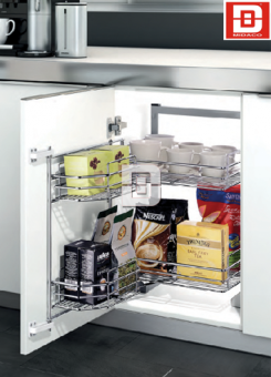Kệ thực phẩm 4 rổ inox 304