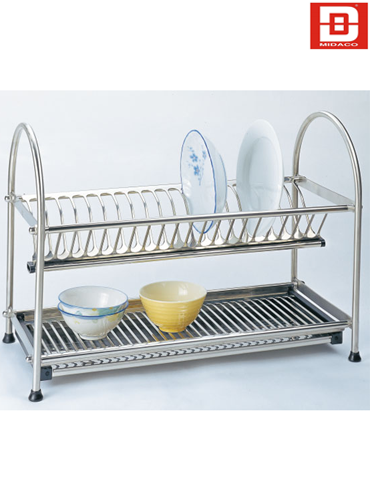 Kệ chén để bàn 2 tầng inox Kệ chén để bàn 2 tầng inox