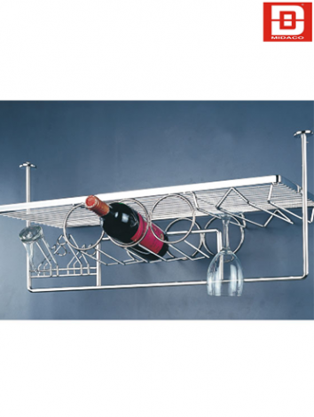 Kệ ly treo quầy bar inox Wellmax