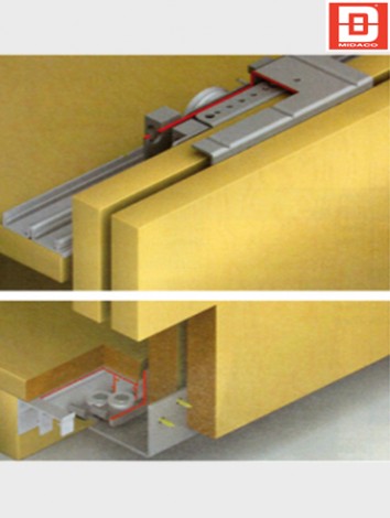 Ray lùa tủ 2 cánh hệ 3 mét