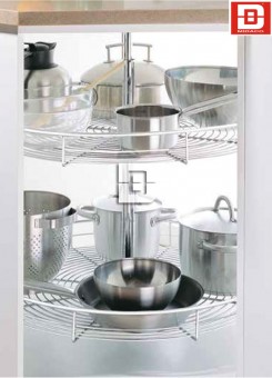 Mâm xoay 4/4 inox Wellmax