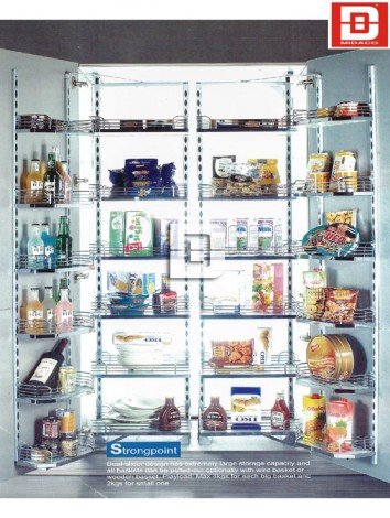 Kệ 24 rổ đựng thực phẩm inox Wellmax